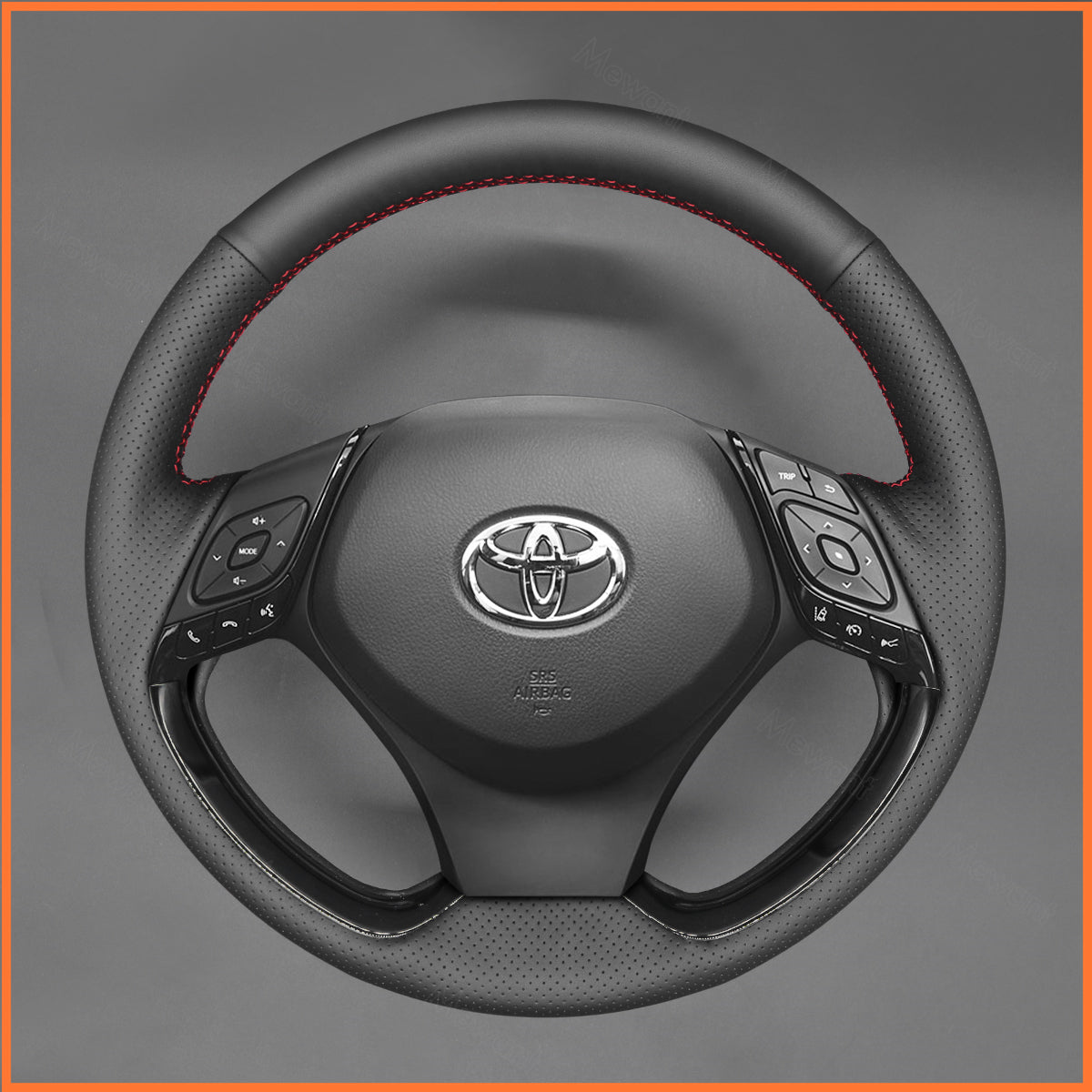 MEWANT steering wheel cover for Toyota C-HR CHR 2017-2019