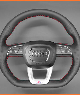 MEWANT Steering Wheel Cover for Audi Q3 (F3) RS Q5 SQ5 Q7 SQ7 Q8 SQ8 RS Q8