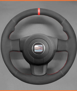 MEWANT Lenkradbezug für Seat Leon FR|Cupra (MK2 1P) 2005-2009 / Ibiza FR (6L) 2005-2009