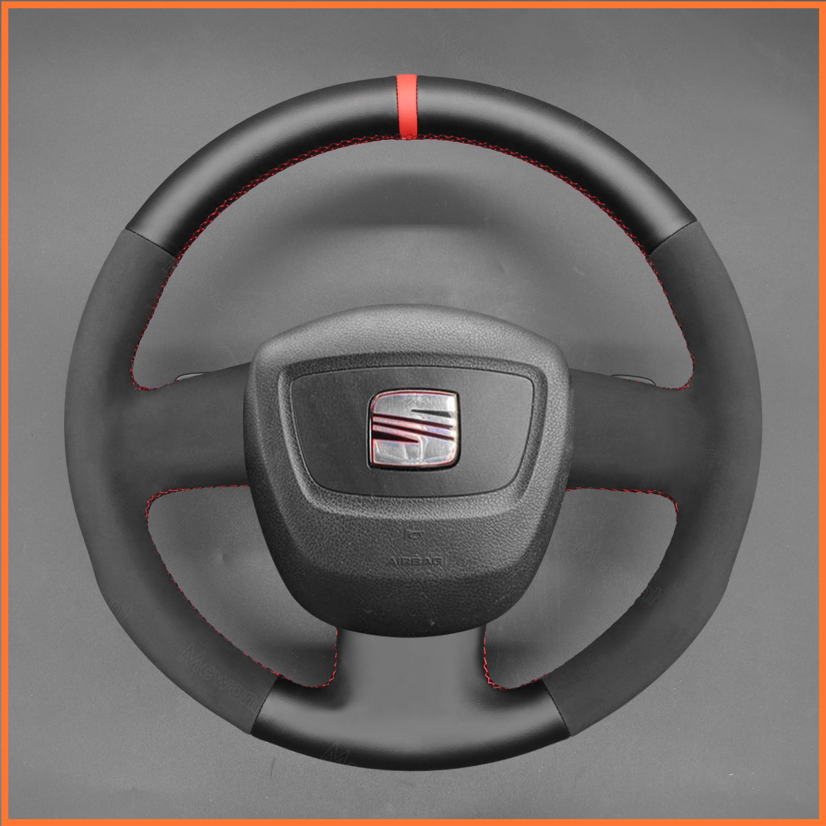 MEWANT steering wheel cover for Seat Exeo 2009-2013 / Audi A3 (8P) A4 (B8) 2005-2012 / A5 A8 A8 L Q7 RS 4 S5 S6 S8 2007-2011