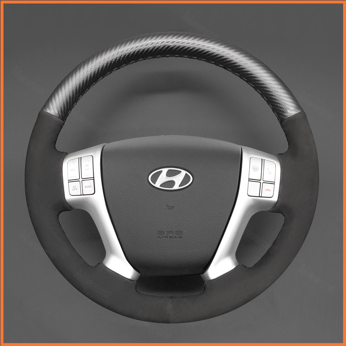 MEWANT steering wheel cover for Hyundai Veracruz 2007-2012 Hyundai ix55 2009-2013