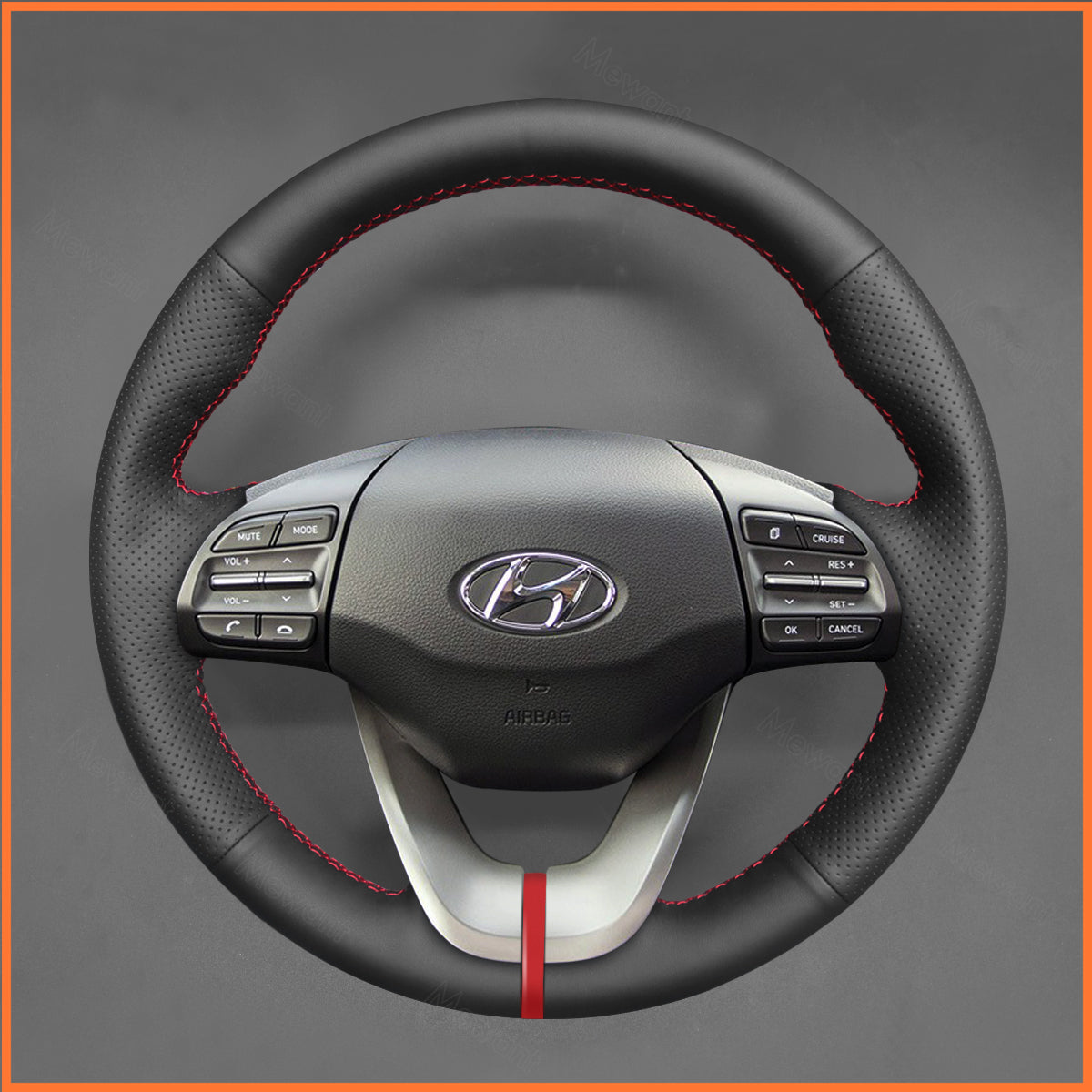 MEWANT steering wheel cover for Hyundai i30 III 2017-2023