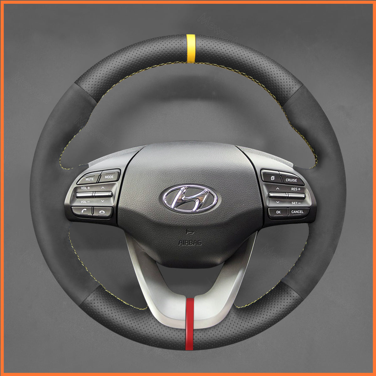 MEWANT steering wheel cover for Hyundai i30 III 2017-2023