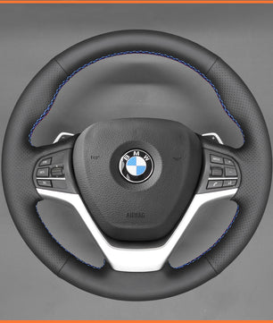 MEWANT steering wheel cover for BMW X5 F15 2013-2018 X6 F16 2015-2019