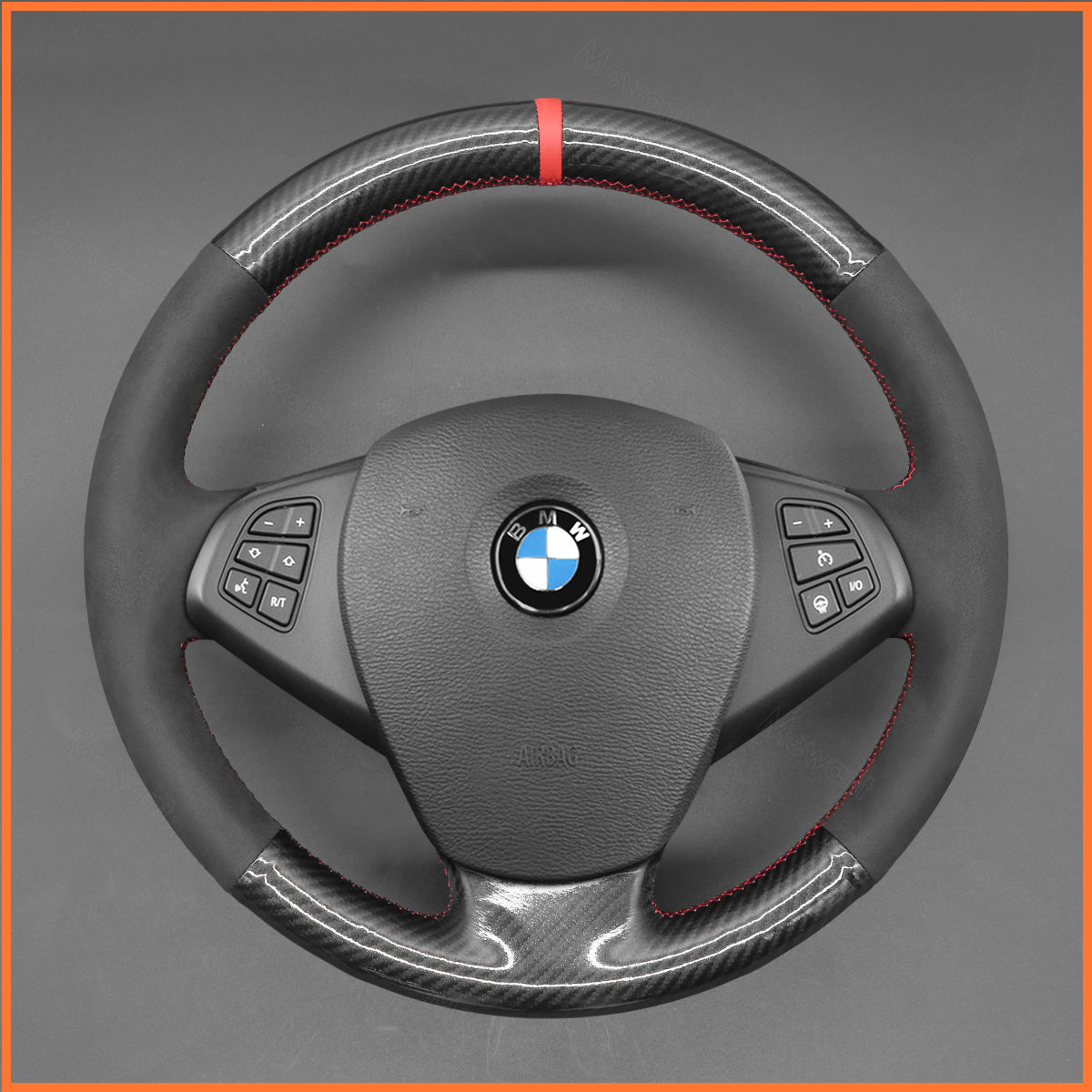 MEWANT steering wheel cover for BMW X3 E83 2005-2010