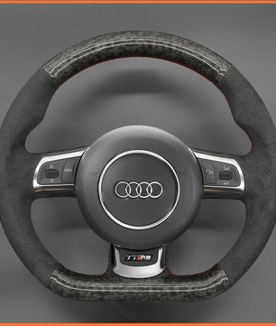 MEWANT Steering Wheel Cover For Audi TT RS (8J) Coupe R8 RS