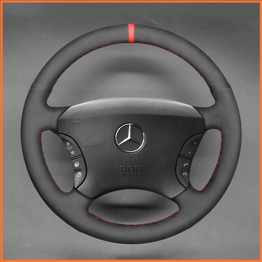 MEWANT Steering Wheel Cover for Benz CL-Class C215 2000-2006 / S-Class W220 2000-2006