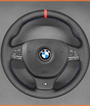 MEWANT steering wheel cover for BMW 5 Series M Sport F10 F11 F07 F12 F13 F06 F01 F10