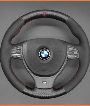 MEWANT steering wheel cover for BMW 5 Series M Sport F10 F11 F07 F12 F13 F06 F01 F10