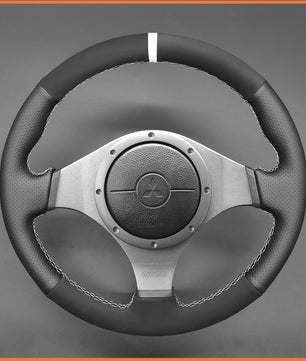 MEWANT Lenkradbezug für Mitsubishi Lancer Evolution 7 VII 2001-2002 / Lancer Evolution 8 VIII 2003-2004 / Lancer Evolution 9 IX 2005-2007