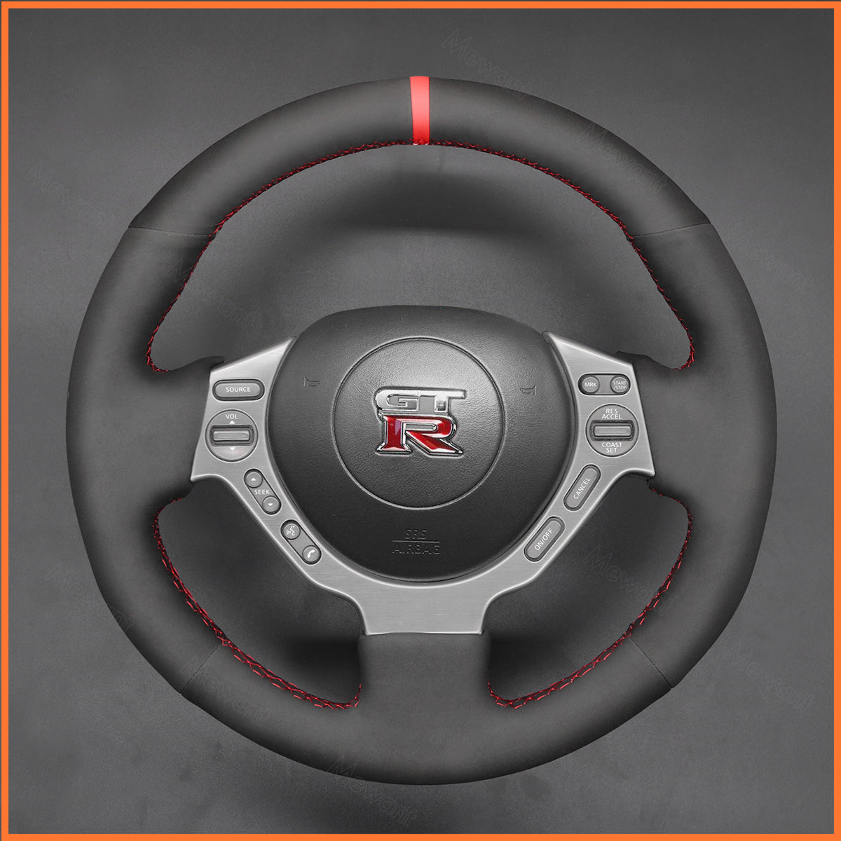 MEWANT Steering Wheel Cover for Nissan GTR GT-R (Nismo) 2008-2016