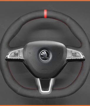 MEWANT steering wheel cover for Skoda Octavia Fabia Kodiaq Citigo Superb Scala 2016-2019