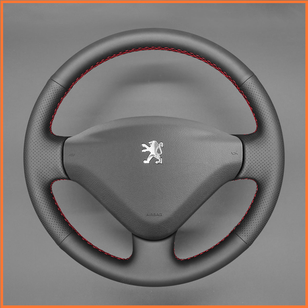 MEWANT Lenkradbezug für Peugeot 206 207 207CC 2007-2012 / 207 SW /  Expert (Expert Tepee)  Partner / Partner Tepee 2008-2018