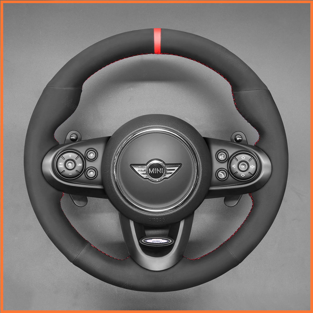 MEWANT Steering Wheel Cover for Mini (Hatchback/Mini) 2014-2020 / Clubman 2015-2020 / Convertible 2016-2020 / Countryman 2017-2020 / MINI Clubman F54 2015-2023