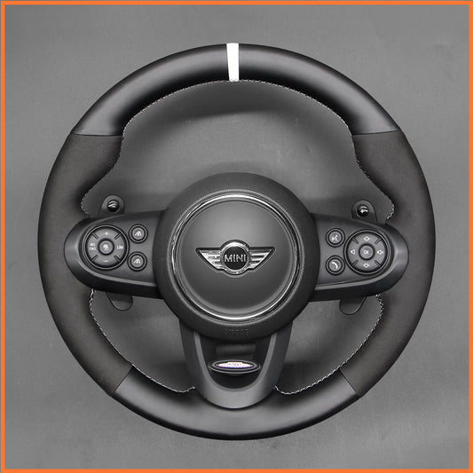 MEWANT Lenkradbezug für Mini (Hatchback/Mini) JCW 2014-2020 / Clubman JCW 2015-2020 / Clubman F54 JCW 2015-2020 / Convertible JCW 2016-2020 / Countryman JCW 2017-2020