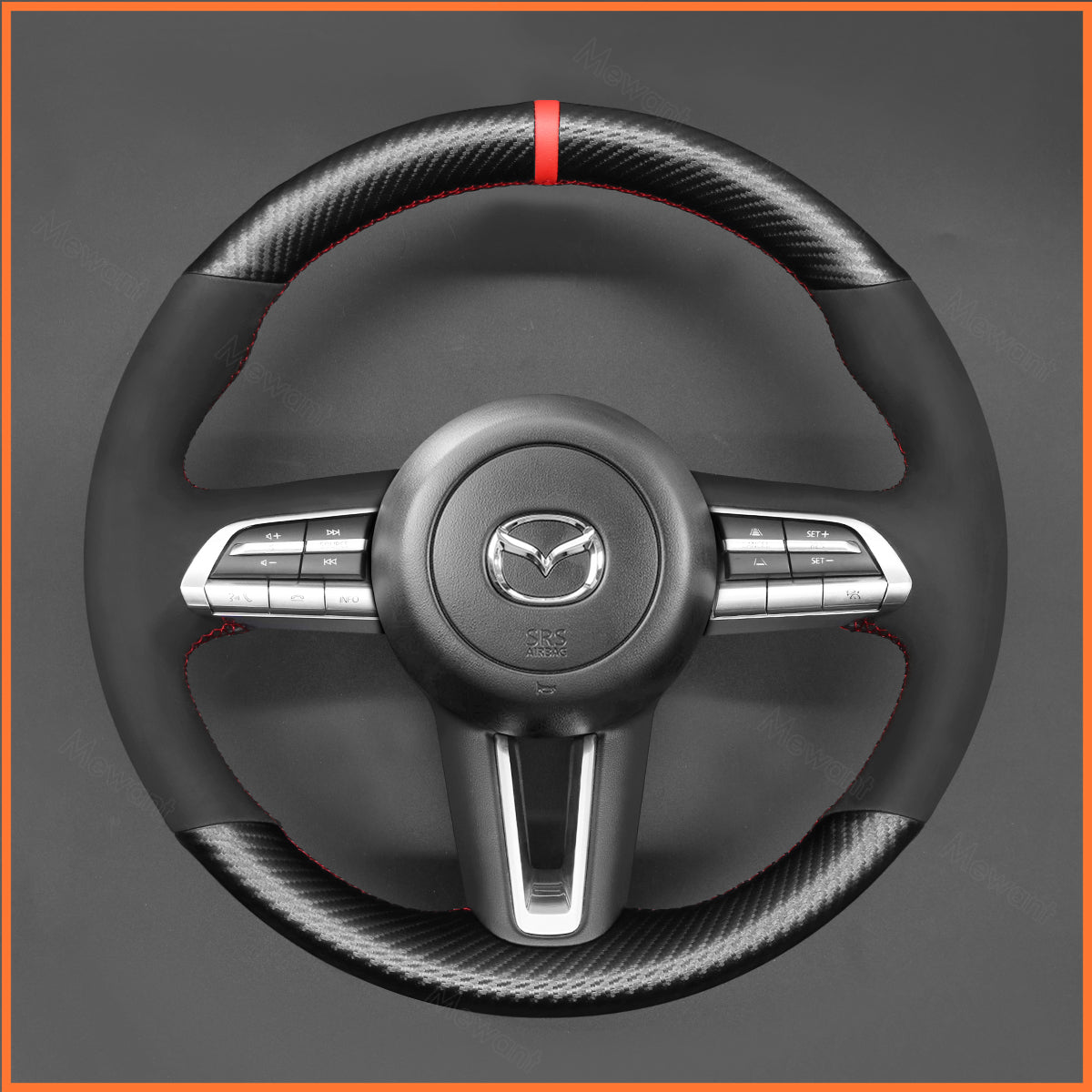 MEWANT Lenkradbezug für Mazda CX-30 CX30 2019-2020 / Mazda 3 Axela 2019-2020