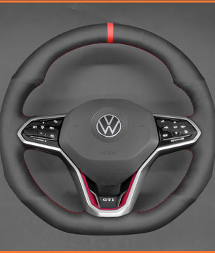 MEWANT Lenkradbezug für VW Golf 8 (R-Line) Golf GTI 8 Arteon Tiguan Touareg