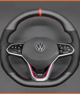 MEWANT Lenkradbezug für VW Golf 8 (R-Line) Golf GTI 8 Arteon Tiguan Touareg