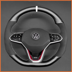 MEWANT Lenkradbezug für VW Golf 8 (R-Line) Golf GTI 8 Arteon Tiguan Touareg