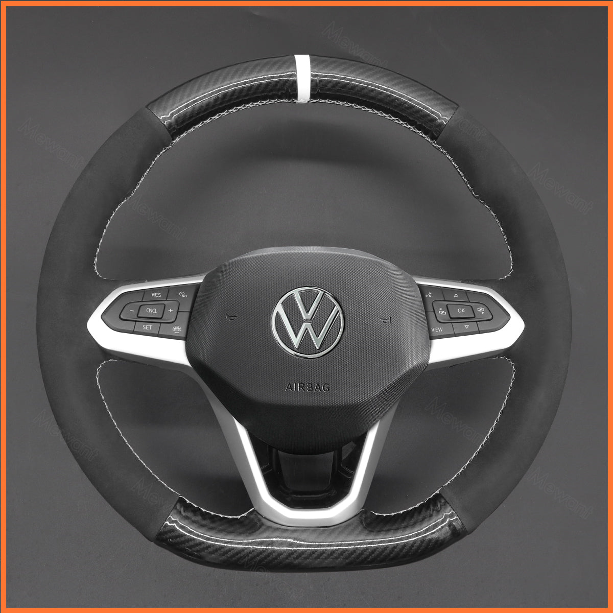 MEWANT steering wheel cover for Volkswagen VW Passat B8 2019-2021