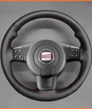 MEWANT Lenkradbezug für Seat Leon FR|Cupra (MK2 1P) 2005-2009 / Ibiza FR (6L) 2005-2009