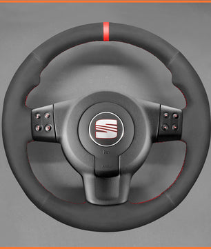 MEWANT Lenkradbezug für Seat Leon FR|Cupra (MK2 1P) 2005-2009 / Ibiza FR (6L) 2005-2009