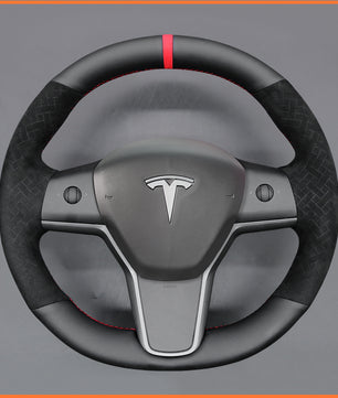 MEWANT Lenkradbezug für Tesla Model 3 2019-2023 / Model Y 2021-2023