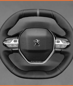 MEWANT Lenkradbezug für Peugeot 208 308 (SW) 2008 3008 508 508 SW5008 Partner Rifter per Hand Nähen Lenkradschoner