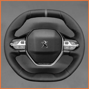 MEWANT Lenkradbezug für Peugeot 208 308 (SW) 2008 3008 508 508 SW5008 Partner Rifter per Hand Nähen Lenkradschoner
