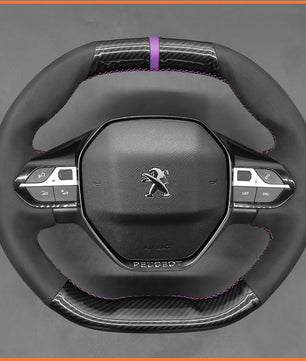 MEWANT Lenkradbezug für Peugeot 208  308 (SW) 2008 2019-2022 /3008 2016-2022 / 508 2018-2022 /5008 2017-2022 / Rifter 2018-2022