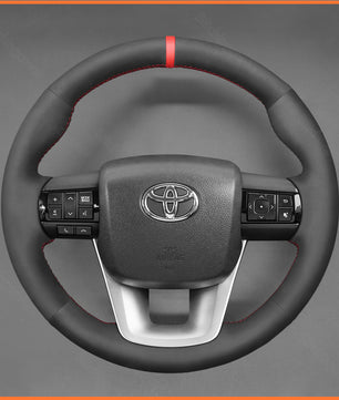 MEWANT Steering Wheel Cover for Toyota Hilux 2015-2024 / Fortuner II 2015-2021 / Land Cruiser 70 Series (J76/J78) 2022-2024