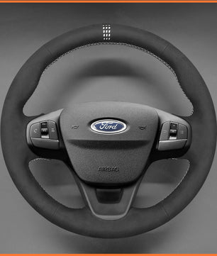 MEWANT Steering Wheel Cover for Ford Focus IV Kuga III Puma Bronco Sport Fiesta VII Maverick Tourneo Courier Tourneo Custom