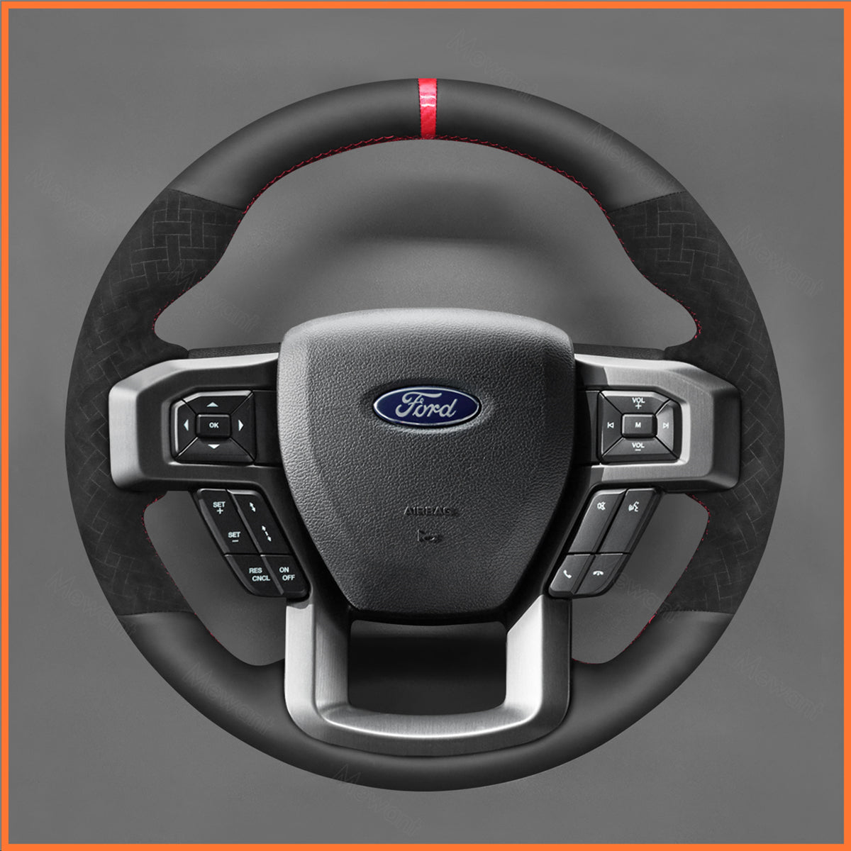 MEWANT Steering Wheel Cover for Ford F-150 F150 Raptor 2015-2021