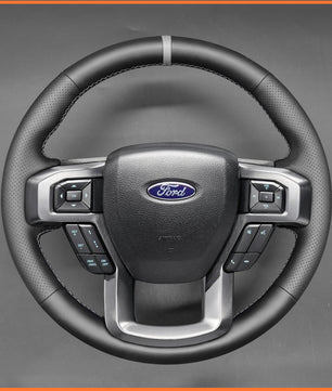 MEWANT Steering Wheel Cover for Ford F-150 F150 2015-2021 / F-250 F250 2017-2023