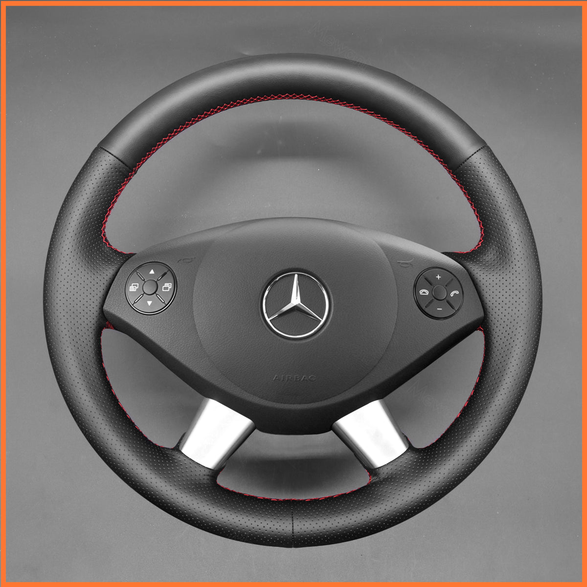 MEWANT Lenkradbezug für Mercedes Benz W639 Viano 2010-2015 / Vito 2010-2015 / Valente 2012-2015