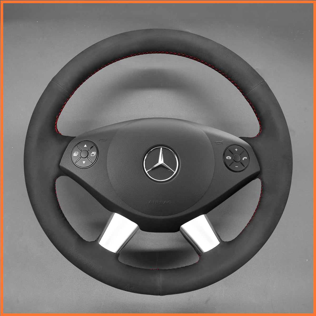 MEWANT steering wheel cover for Benz W639 Viano 2010-2015 / Vito 2010-2015 / Valente 2012-2015