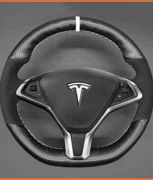 MEWANT steering wheel cover for Tesla model S 2013-2017