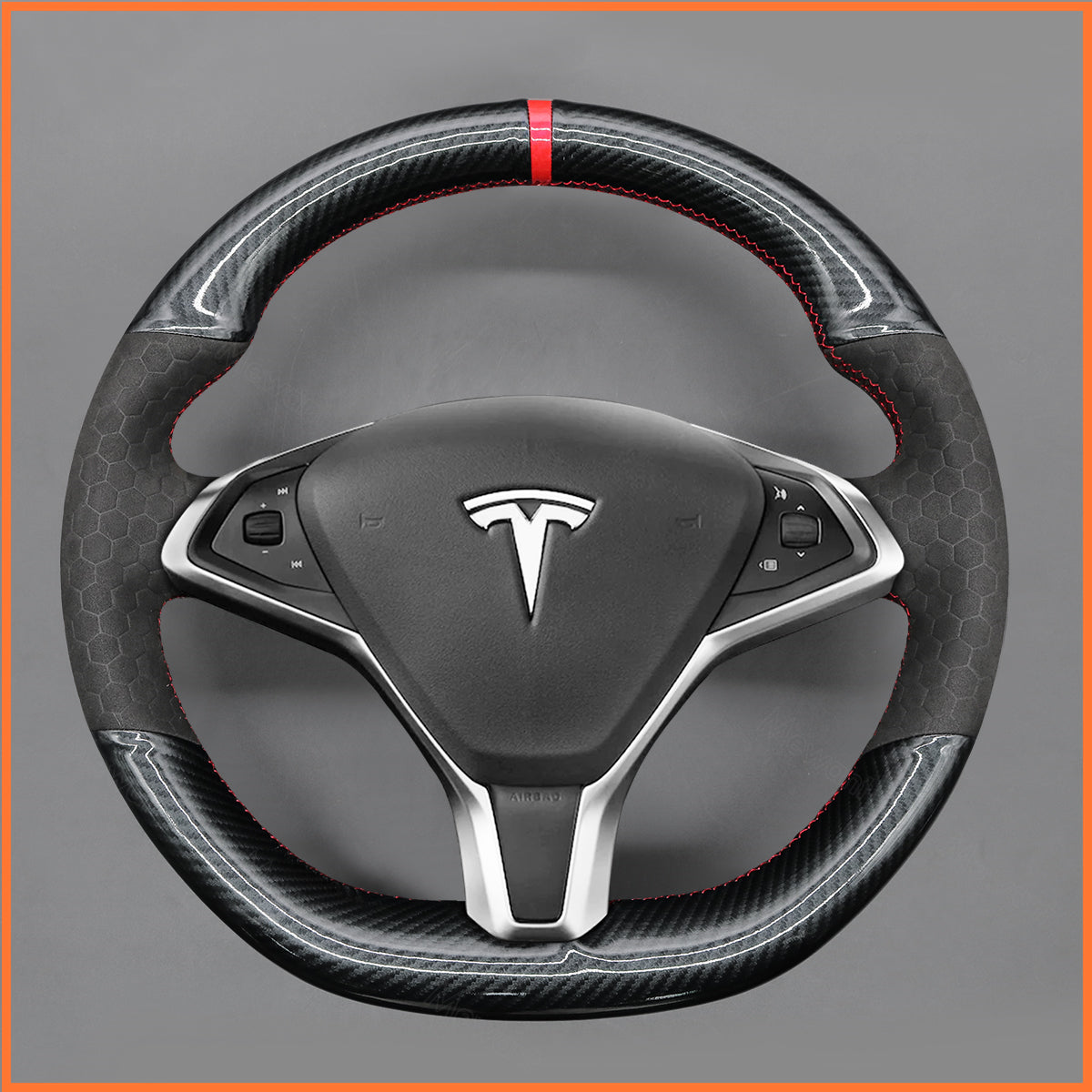 MEWANT steering wheel cover for Tesla model S 2013-2017