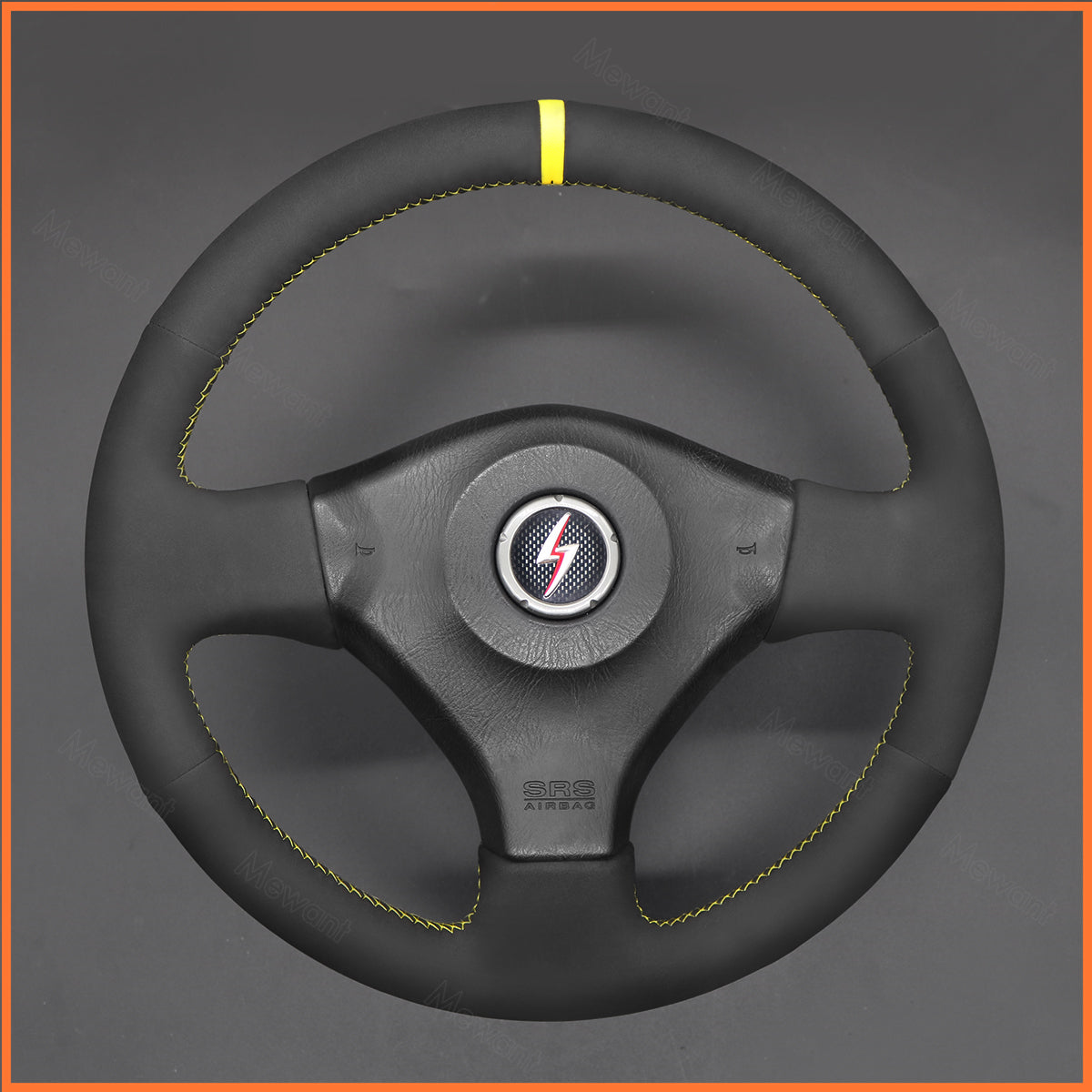 MEWANT Steering Wheel Cover for Nissan Skyline GT-R R34 1998-2002 / 200SX S15 2001-2002 / Silvia S15 1999-2000
