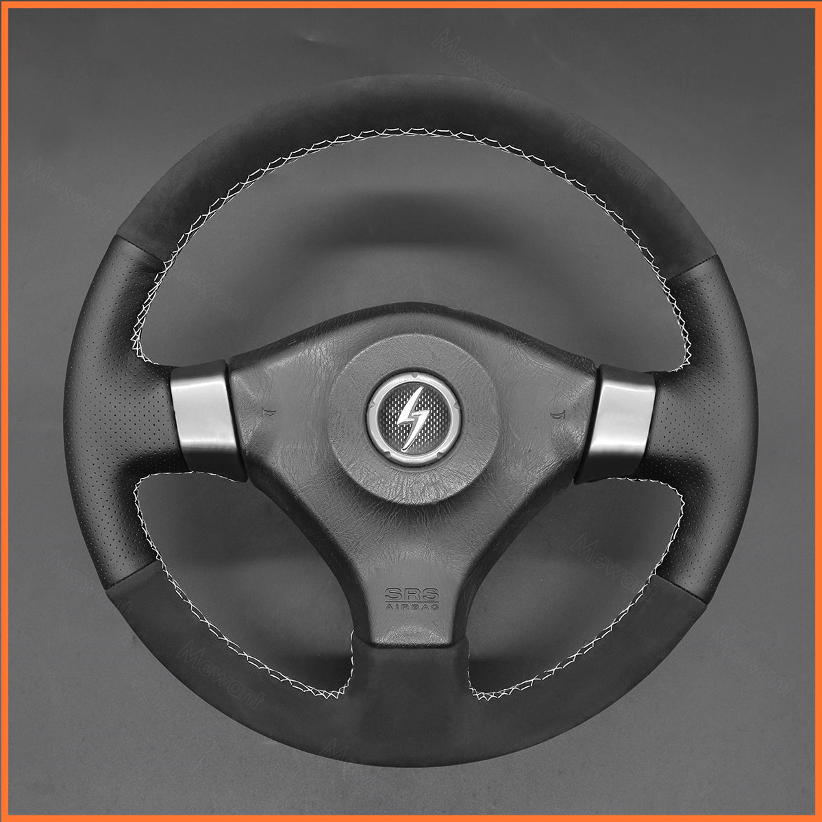 MEWANT Steering Wheel Cover for Nissan Skyline GT-R R34 1998-2002 / 200SX S15 2001-2002 / Silvia S15 1999-2000