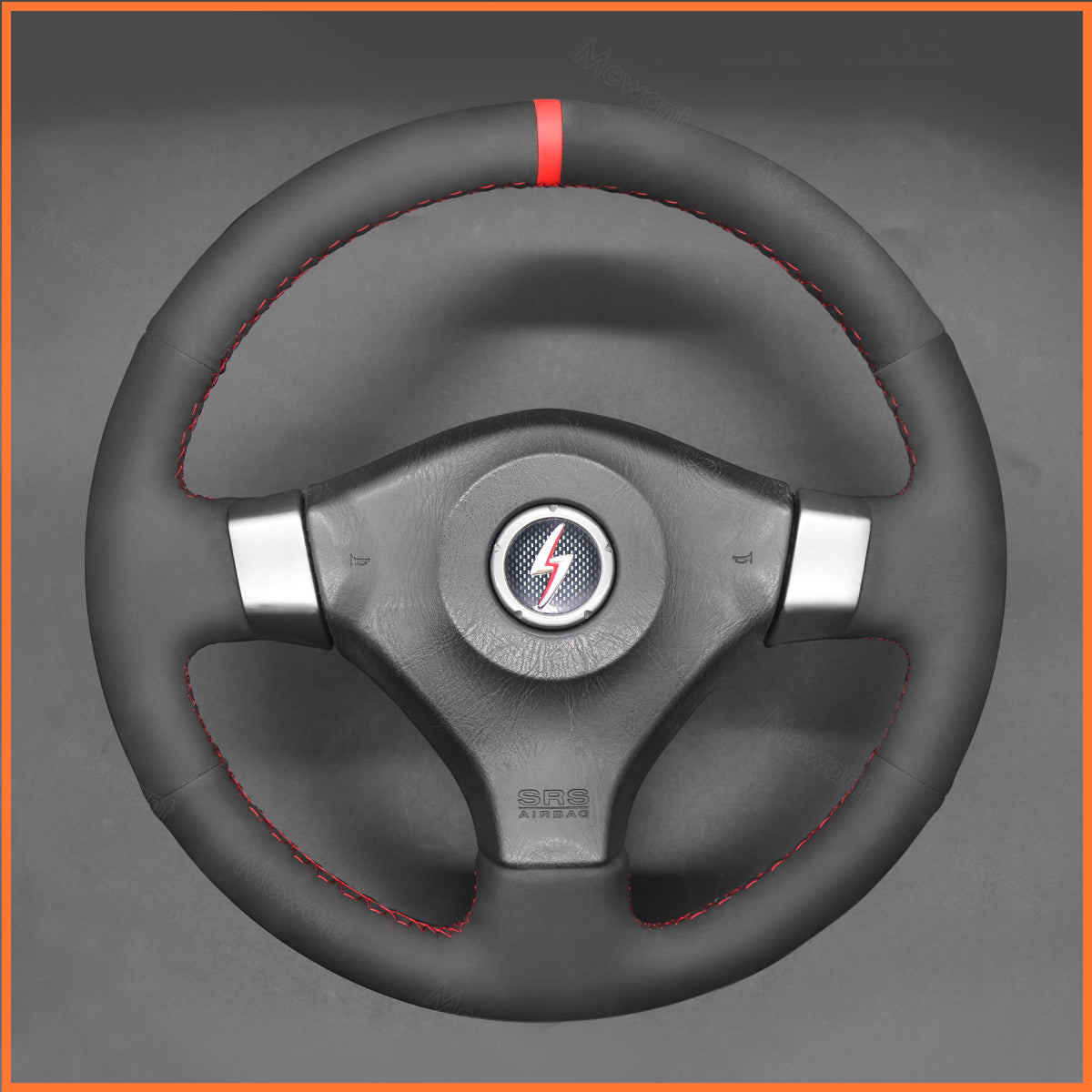 MEWANT Steering Wheel Cover for Nissan Skyline GT-R R34 1998-2002 / 200SX S15 2001-2002 / Silvia S15 1999-2000
