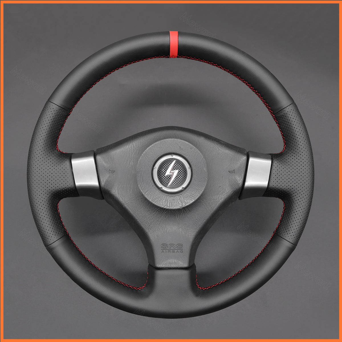 MEWANT Steering Wheel Cover for Nissan Skyline GT-R R34 1998-2002 / 200SX S15 2001-2002 / Silvia S15 1999-2000