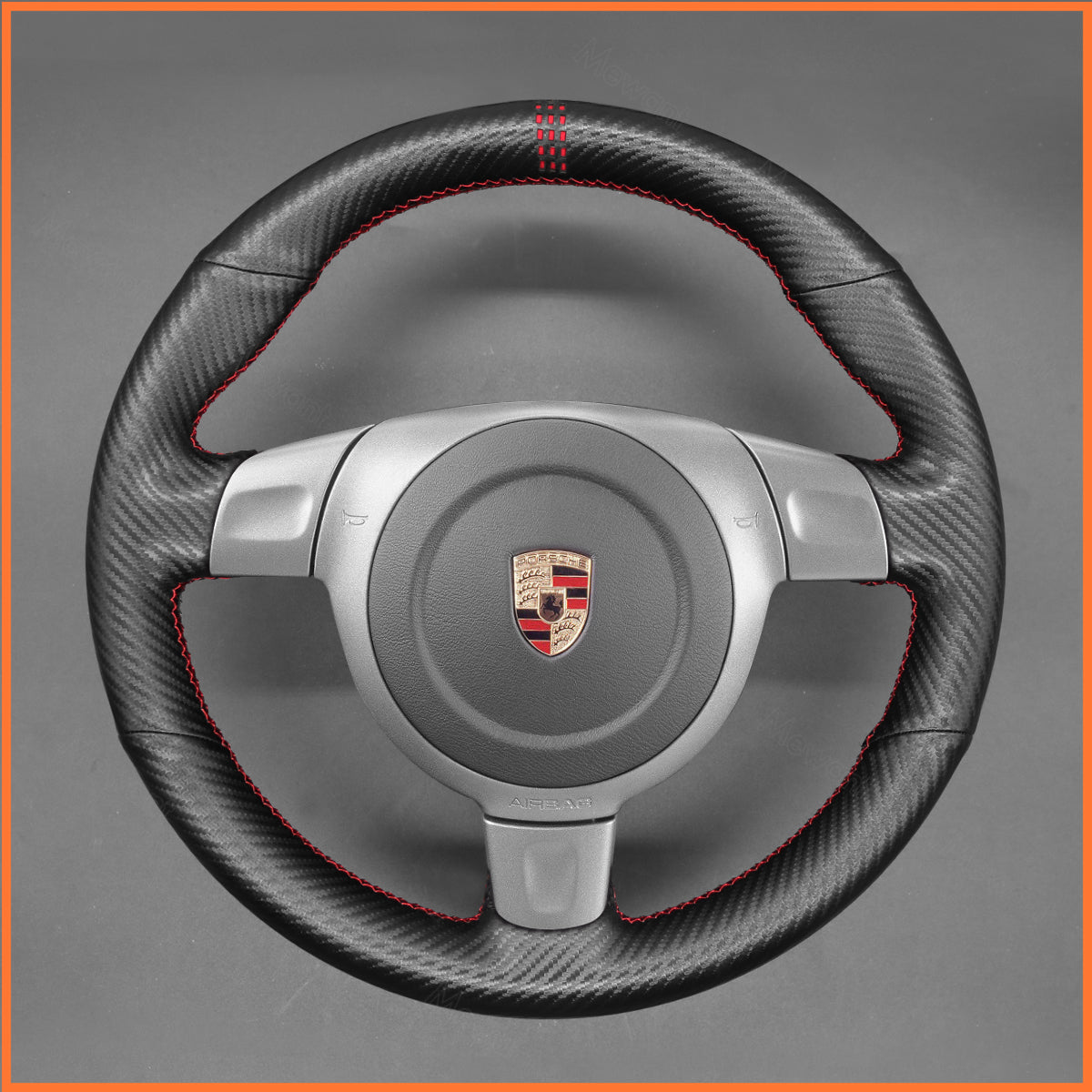 MEWANT Lenkradbezug für Porsche 911 (997)  / Boxster (987)  / Cayman (987) 2005-2009