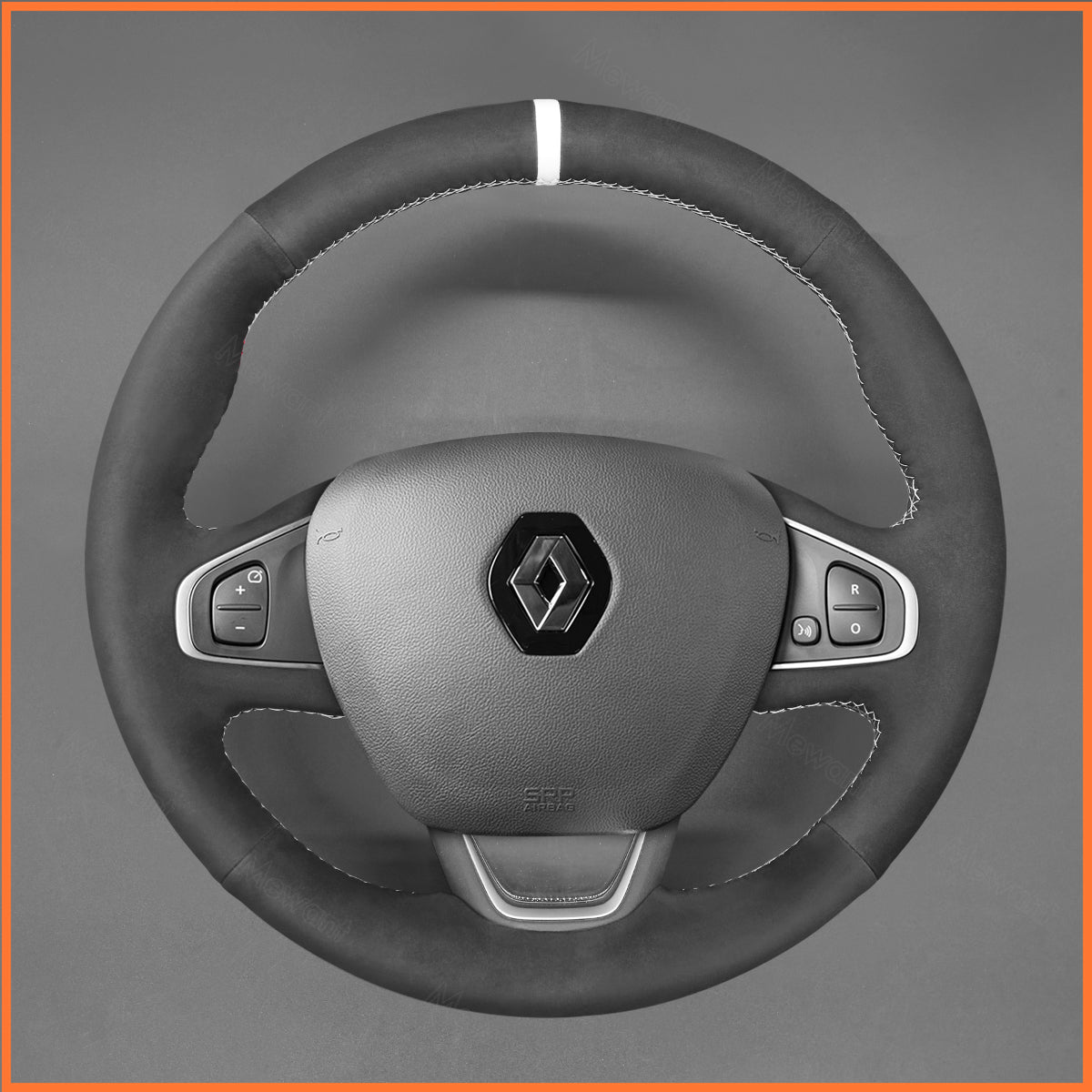 MEWANT Steering Wheel Cover For Renault Clio 4 (IV) 2016-2020 / Captur 2016-2020 / Kaptur 2016-2020