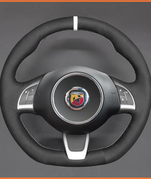 MEWANT steering wheel cover for Fiat Abarth 500 500C 595 595C Fiat 500 (GQ/S) 500C (S)