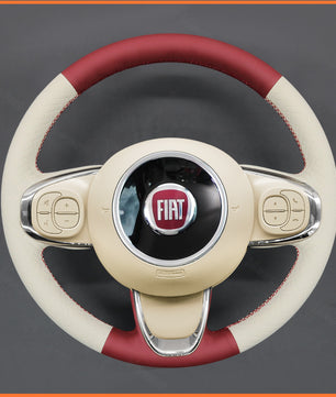 MEWANT steering wheel cover for Fiat 500 2015-2021 / 500C 2016-2021