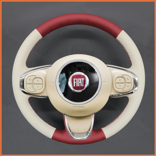MEWANT steering wheel cover for Fiat 500 2015-2021 / 500C 2016-2021