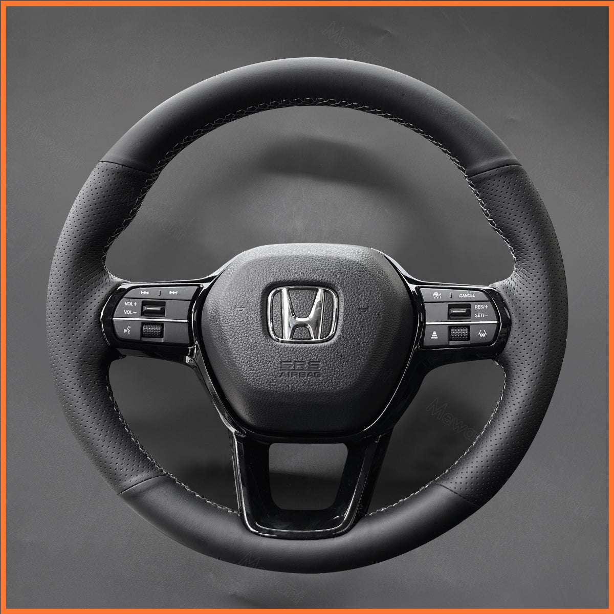 MEWANT Steering Wheel Cover for Honda Civic 11 HRV 2022 -2024 Accord 2023-2024
