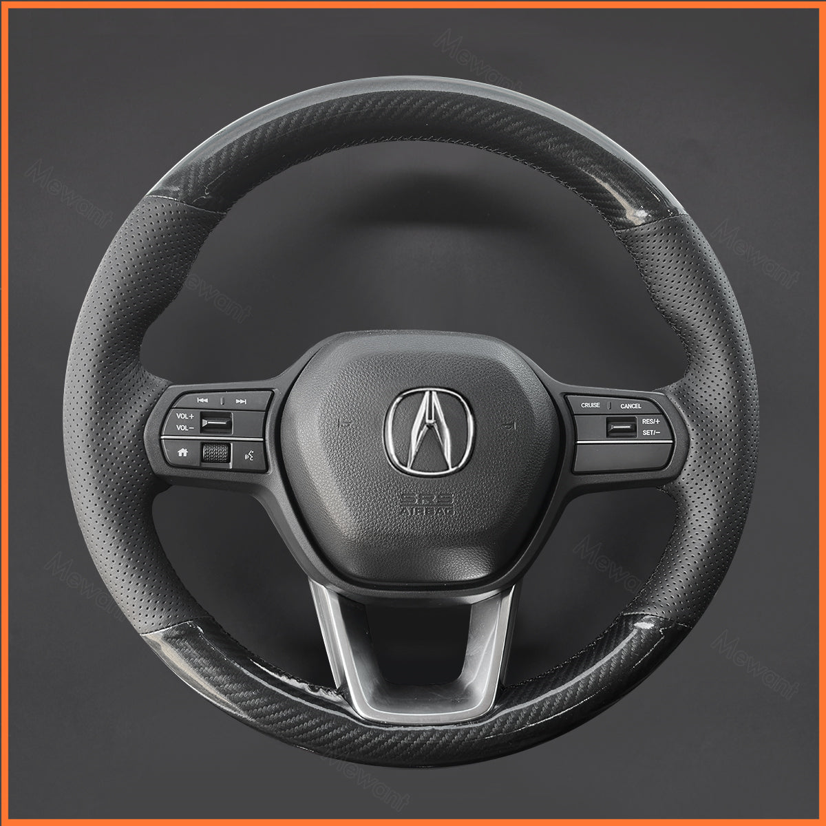 MEWANT Steering Wheel Cover for Honda Civic 11 HRV 2022 -2024 Accord 2023-2024