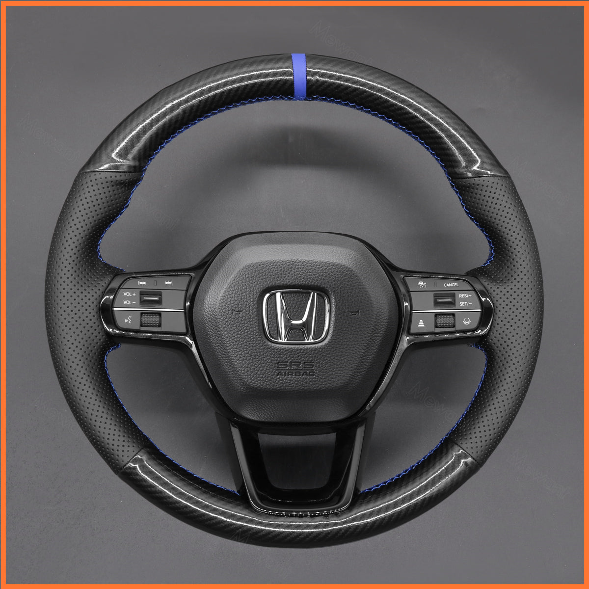 MEWANT Steering Wheel Cover for Honda Civic 11 HRV 2022 -2024 Accord 2023-2024